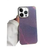 For iPhone 14 Electroplated Frame IMD Glitter Powder Phone Case - Pink