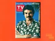 TV Guide Magnum PI Tom Selleck cover 2x3" fridge/locker magnet 12-27-1980