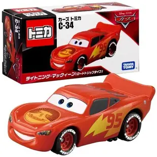 ☆勳寶玩具舖【現貨】TAKARA TOMY 多美小汽車 TOMICA CARS C-34 閃電麥坤 公路旅行版 LIGHTNING MCQUEEN