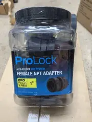 SharkBite ProLock Adapter Fitting 1 Inch Push to Connect x FIP Plastic 3 Pack