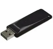 Genuine VERBATIM 98696 16 GB Slider USB 2.0 Flash Drive - Black