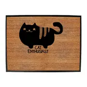Animal Cat Enthusiast - Funny Novelty Doormat Man Cave Floor mat