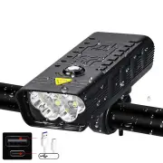 10000mAh Bike Light USB Rechargeable 5000 Lumens Bike Headlight LED Super Bright Flashlight Front Lights and Back Rear l