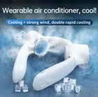 Bladeless Neck Fan USB Rechargeable Fan Air Cooler Portable Fan Hanging Fan