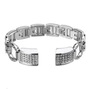 Replacement Steel Metal Wrist Watch Band Strap for Smart Watch Fitbit Alta Fitbit Alta HR SILVER COLOR