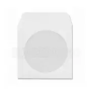 5000 White Paper CD DVD R Disc Sleeve w/ Window Flap Envelope Wholesale Bulk