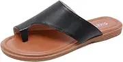 [CLSQLXYJZC] Bunion Flat Sandals for Women, Summer Comfort with Arch Support Non-slip Wear-resistant Beach Travel Shoes, for Orthopedic Toe Ring Slide Flip Flop Slippers