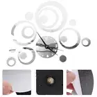 3D Circle Crystal Mirror Wall Clock Mirror for Living Room Decors