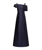 Alberta Ferretti Mikado Cocktail Dress IT42 Blue