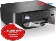 Brother DCP-J1050DW A4 Color Multifunction Wireless Inkjet Printer /w LC431 INK