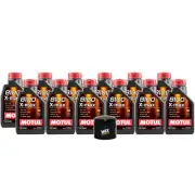 12L Motul 8100 X-MAX 0W40 Wix Filter Motor Oil Change Kit API SN