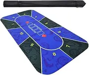 TX GIRL Poker Layouts Texas Hold'em Rubber Mat Tablecloth Poker Board Game Table Top Digital Printing Suede Blackjack Layouts Poker Accessories 2.4m (Size : 240 * 120cm)