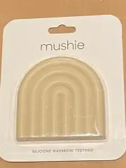 Mushie Silicone Rainbow Teether (Sand)Teether *NEW.SEALED* oo1