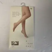 Target Brand High Waist Control Top Sheer Hosiery Honey Beige 20 Denier