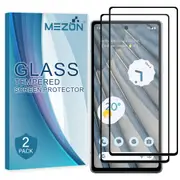 [2 Pack] Google Pixel 7a (6.1") Tempered Glass Full Coverage Crystal Clear Premium 3D Edge 9H HD Screen Protector by MEZON (Pixel 7a, 5D) – FREE EXPRESS