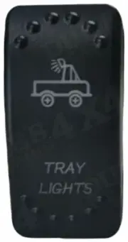 Tray Lights Laser Etched Rocker Switch