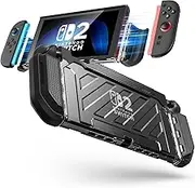 SUPCASE for Nintendo Switch 2 Case 2025 (Unicorn Beetle Pro), [Military-Grade Protection] [Magnetic Joy Con Controllers Friendly] Dockable Integrated Cover Accessories for Nintendo Switch 2, Black