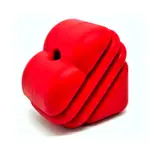 SodaPup Love Heart Durable Rubber Chew Toy For Dogs