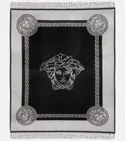 [Versace Home] Versace Home Greca Key and Medusa blanket One Size black