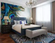 3D Blue Peacock Feather 43253NA Wallpaper Wall Murals Removable Wallpaper Fay