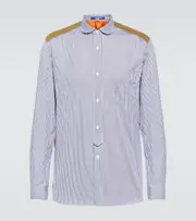 [Junya Watanabe] Junya Watanabe Panelled cotton-blend shirt UK 16 multicoloured