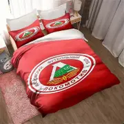 f1202 Bed Sheets FC Lokomotiv Moscow Football Print Bedding Set Cute Quilt Cover Bed Cover with Pillowcase Custom Bedding Cover BedBed Sheets Rt1202