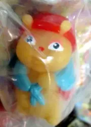 Vintage Wendy’s Glo Friends Playskool Finger Puppet Grandma Red Worm SEALED