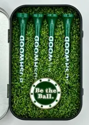 CaddyShack "Be The Ball"... Golf Ball Marker with Gift Tin with 4 Bushwood Tees