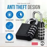 4 Digit Combination Padlock Waterproof Outdoor Heavy Duty For Gym Shed Locker