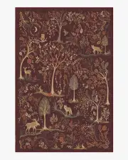 185' x 275' | Machine Washable Runner Rug | Kid & Pet Friendly | Indoor Rug | Wilder Burgundy Multicolour Rug | Ruggable