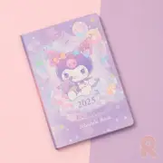 2025 Kuromi Schedule Book Sanrio Cute Note Dairy Planner B6 Calendar Weekly Date