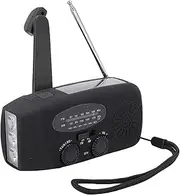 Emergency Hand Crank Radio, AM FM NOAA Portable Weather Radio with 2000mAh Power Bank Phone with 3 LED Flashlights for Camping, Emergency