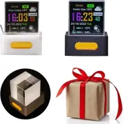 Mini 3D Hologram Cube Display,Smart Weather Station Digital Clock,GIF Animation