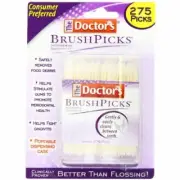 The Doctors BrushPicks Interdental Toothpicks with Portable Case 275 ct 6 Pack