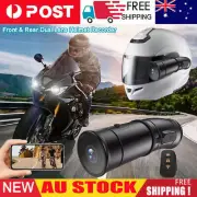 Dual Lens Motorcycle Dash Cam Front Rear Helmet Recorder 170° Fisheye ViewCamera