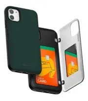 iPhone 11 Wallet Case with Card Holder, Protective Dual Layer Bumper Phone