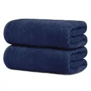 Pack of 2 Extra Large Bath Sheets 35 x 70 Inches, 100% Cotton, Larger & Light...