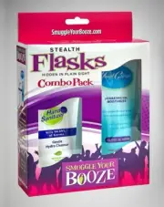 Smuggle Your Booze Combo Pack 4.5oz Fake Sanitizer Tube 7oz Fake Hand Creme Tube