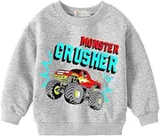 [DHASIUE] Toddler Boys Toddler Racing Off-Road RC Car Clothing Toddler T-Shirt Monster Truck Tops Gifts for Children, A1 Style, 116 cm