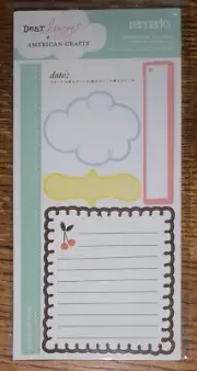 AMERICAN CRAFTS DEAR LIZZY Remarks Flicker Title Journal Journaling Scrapbook