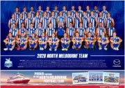 North Melbourne kangaroos afl football team poster,BARGAIN,3