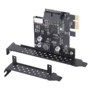 PCI-E 1X To USB 3.2 GEN1 5Gbps 20Pin Front Panel Header (To Type-C Front1347