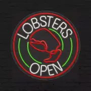 Lobsters Sign for Business Displays | LED Flex Neon | 26"W x 26"H x 1"D