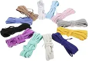 PHENOFICE 12Pcs Colorful Elastic Straps for DIY Crafting Durable Handmade Bands for Clothing Sewing and Decorating Versatile for Apparel and Accessories Random Color
