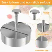 Burger Press Stainless Steel Hamburger Press Patty Maker Adjustable Burger beeKs