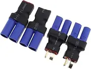 SING F LTD 2pcs EC5 Female to T Male Plug Connector and 2pcs EC5 Male to T Female Plug Connector for UAV RC Car Plane Model