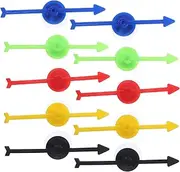 Game Plastic Pointers 10pcs Suction Cup Arrows Smooth Rotation Replacement for Educational Uses