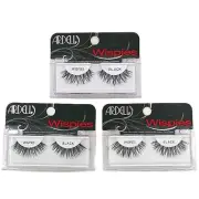 LOT OF 3 - Ardell Wispies False Eyelashes WISPIES BLACK