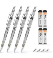 MozArt Supplies® Mechanical Pencil Set - 4 Sizes: 0.3, 0.5, 0.7 & 0.9mm + Refill