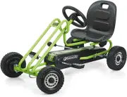 Lightning - Pedal Go Kart for Kids Ages 4-8, Adjustable Bucket Seat, Plastic Whe